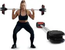 AT Sports Smartbar Exercise Barbell for Total Body Workouts, For Use With Free Weights, Home Gym Equipment - Weight Plates Sold Separately