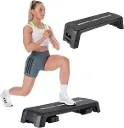 AT Sports SMARTSTEP™ Adjustable Dual Purpose Cardio and Strength Step Platform System with Built In Risers