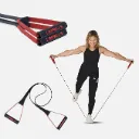 AT Sports SMARTBAND Resistance Band With Handles For Working Out, Yoga, Pilates, Elastic Exercise Bands