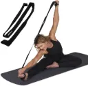 AT SportsYoga Strap, 2-in-1 Strap for Stretching and for Carrying Your Yoga Mat, Black