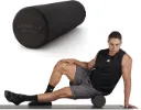 AT Sports Foam Roller, Black, Roll Away Muscle Tension, Aid Stretching