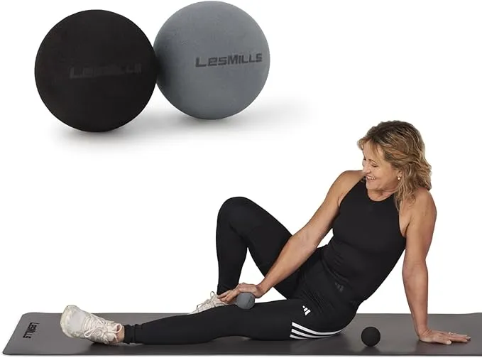 AT Sports Massage Ball Set, Ease Muscle Aches and Tension, 2 Densities to Change Firmness for Different Areas of Body