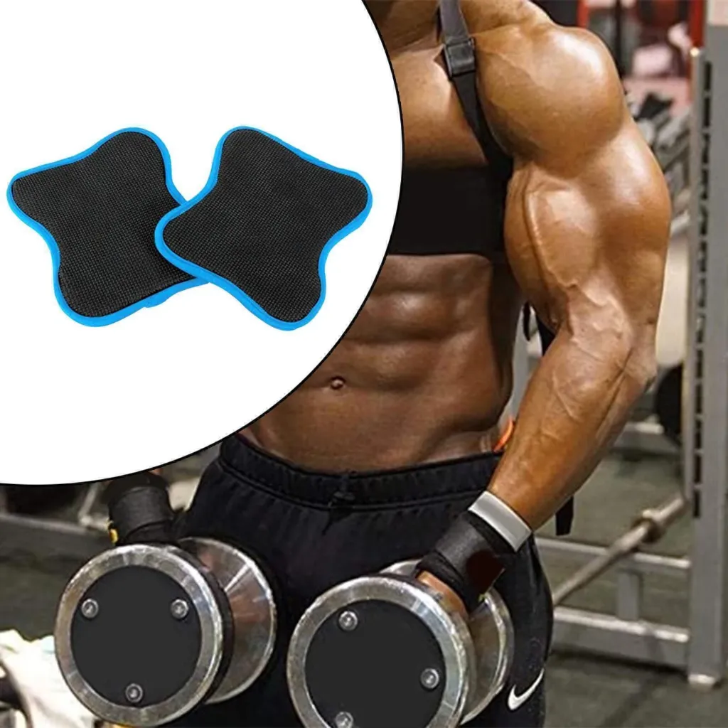 AT Sports Weight Lifting Grips Gym Grip Pad Hand Training Bar Straps Support Wrap Gloves