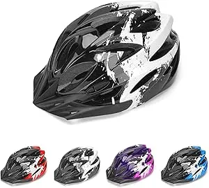 AT Sports Kids Bike Helmet, Kids Helmet Age 3-14 for Boys Girls, Adjustable Children Bicycle Helmet Scooter Skating Cycling Helmet 50-58c (Red)