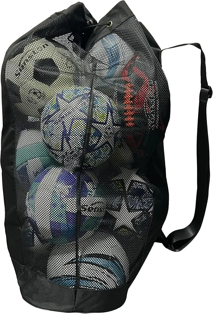 AT Sports Senston Football Bag for Balls, 12-16 Balls for Basketball Football Volleyball Rugby