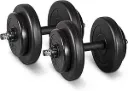 AT Sports Pair of 15Kg,20Kg,25Kg,30Kg Adjustable Dumbbells Free Weight Lifting, Hand Hold, Training Set For Fitness, Body Building, Muscles, Strength, Gym, Home Exercise With Chart