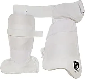 AT Sports Cricket Thigh Pads Set & Lower Body Protector Guard Right Handed (S)