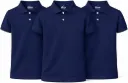 AT Sports Unisex Polo Short Sleeve Polycotton Boys Girls School Uniform Plain Half Sleeve Shirts Sports Wear Indoor Outdoor