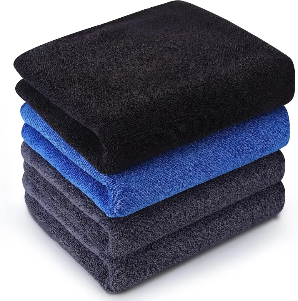 AT Sports 4Pcs Microfibre Gym Towel for Sport 75x35cm