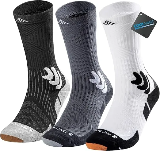 AT Sports Compression Running Socks：20-25 mmHg Foot Pressure Relief