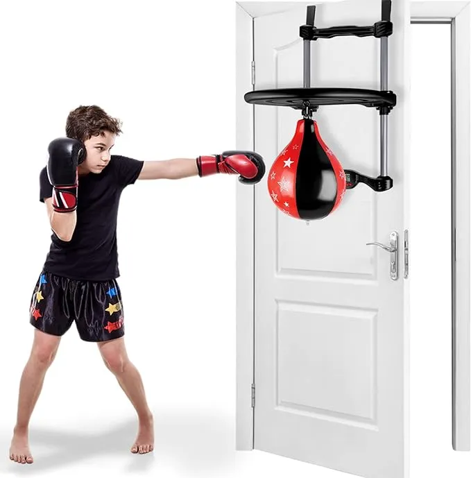 AT Sports Kingsport Speed Bag for Kids, Punching Bag, Boxing Practice Speed Ball, Sports Activity Gift Playset for Children 3+ Years